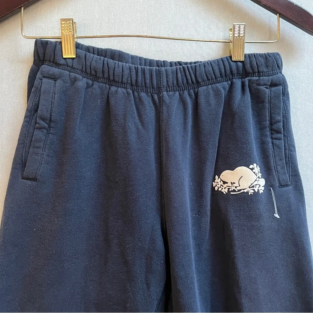 Roots Blue Joggers Sweatpants Sz XS - Picture 3 of 9